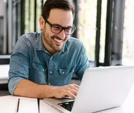 Man on laptop