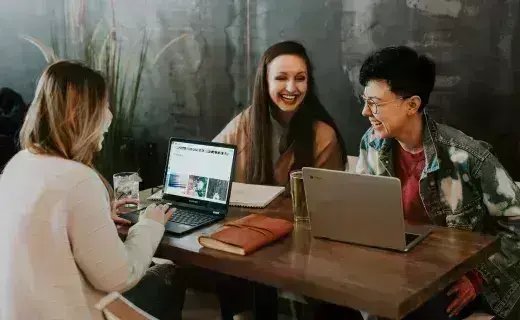 Students studying