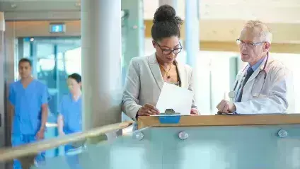 Healthcare Professionals Discussing