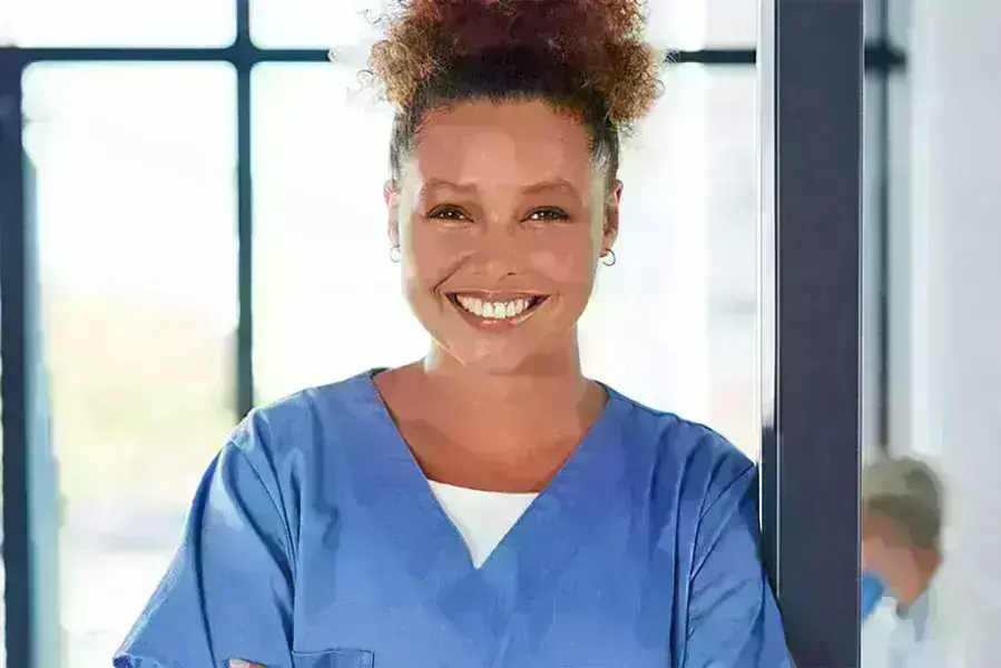Nurse smiling