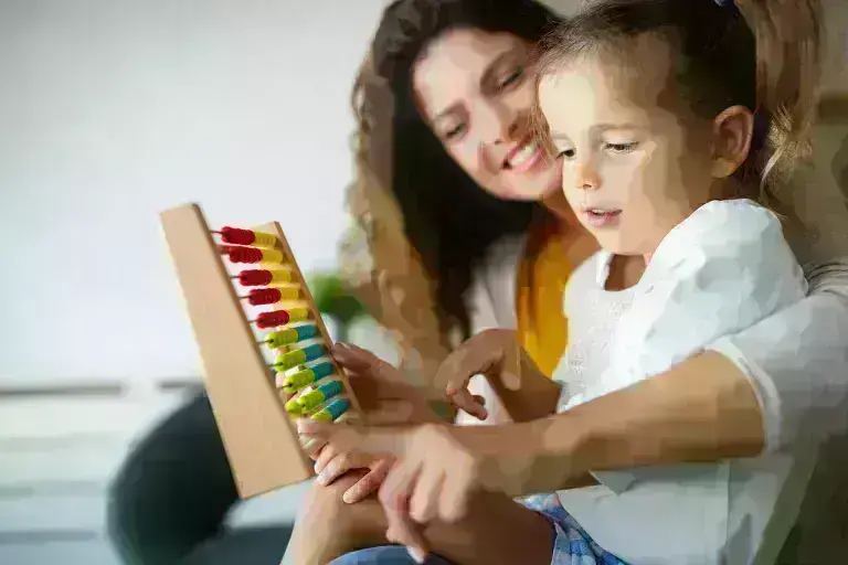 Teacher with child