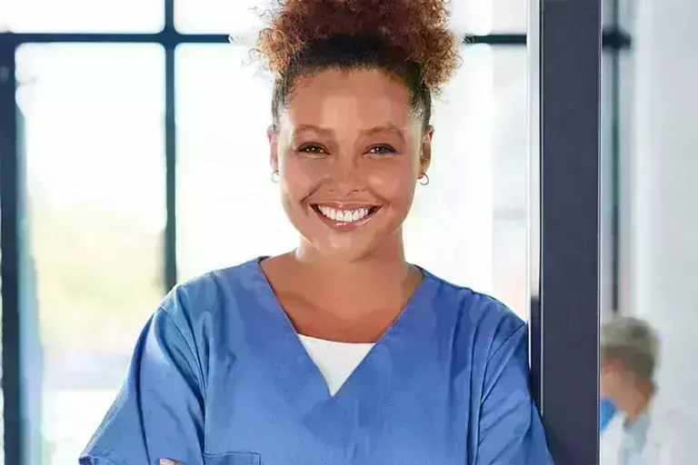 Nurse smiling