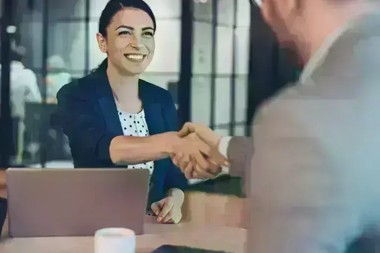 people shaking hands